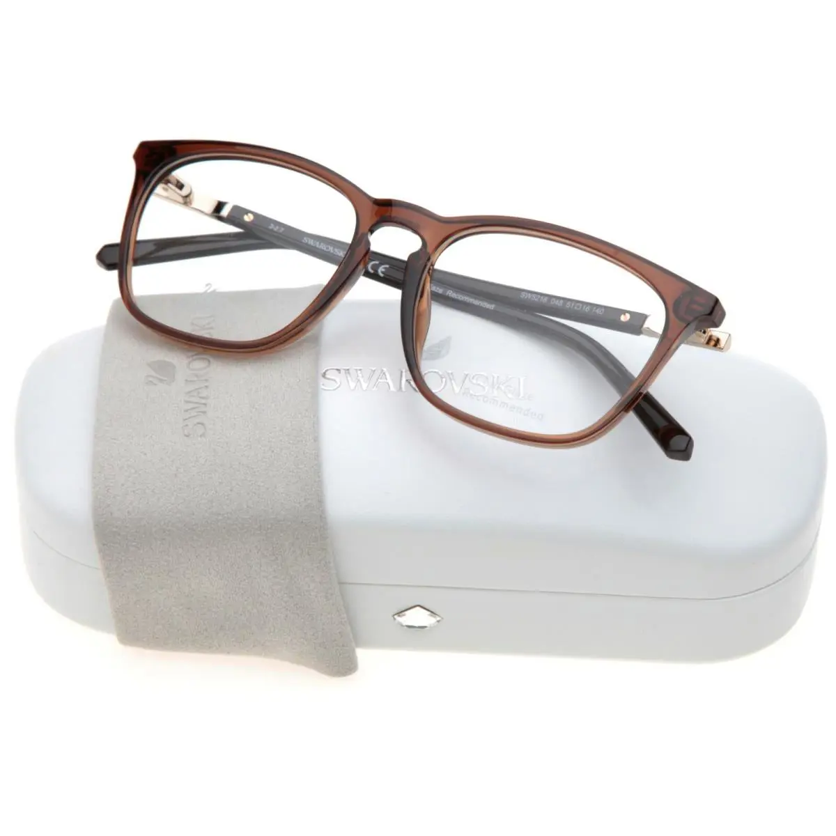 Swarovski SW 5218 048 Brown Eyeglasses Glasses Frame 51-16-140 B40mm Italy