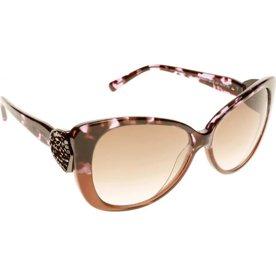Swarovski Carma SW42 48F Brown Gradient Crystal Black Women 57mm Sunglasses