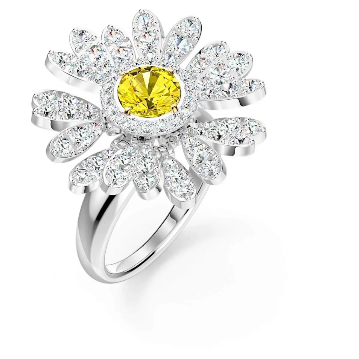 Women`s 5534945 Eternal Flower Finish Crystal Ring by Swarovski