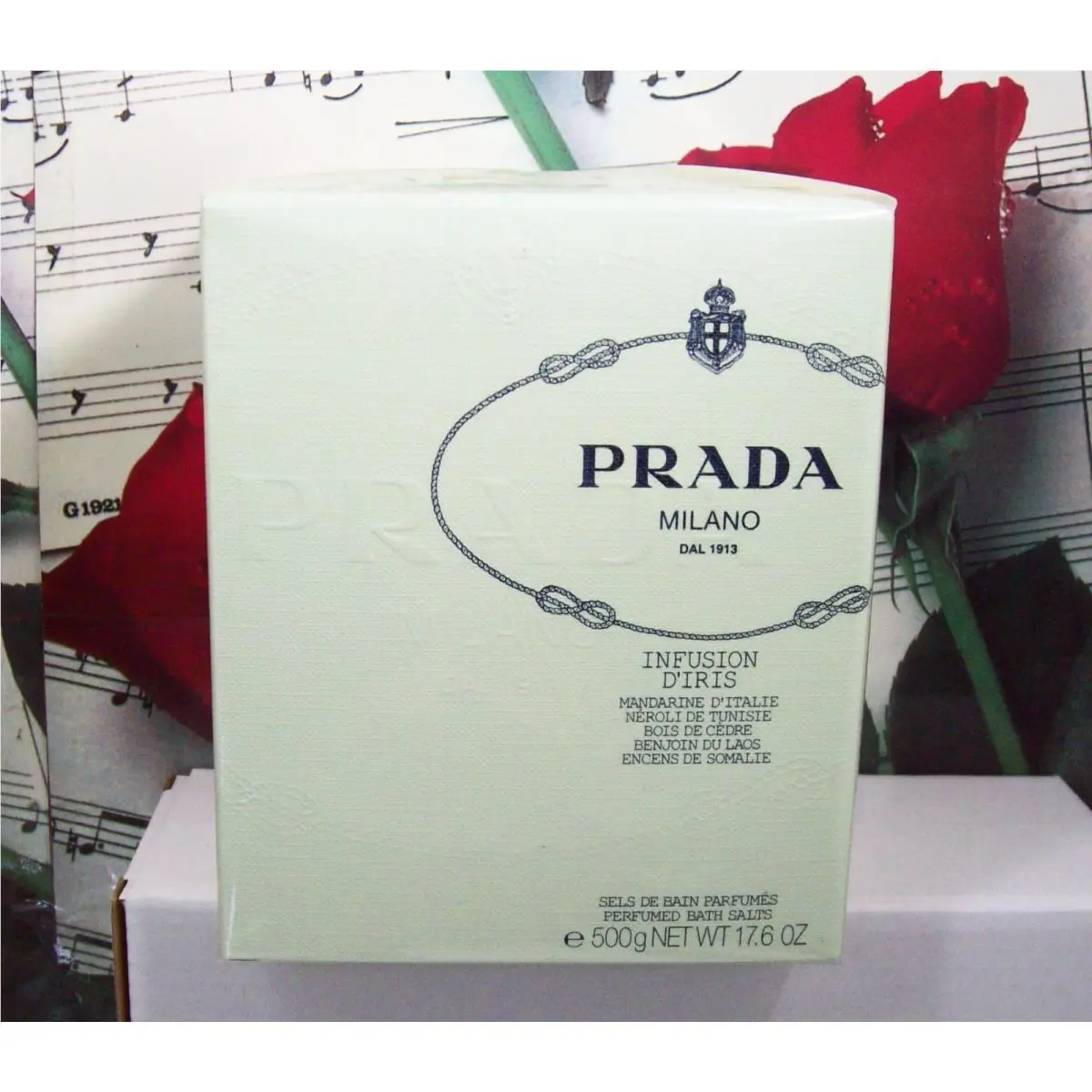 Prada Milano Infusion D`iris Perfumed Bath Salt. 17.6 Oz