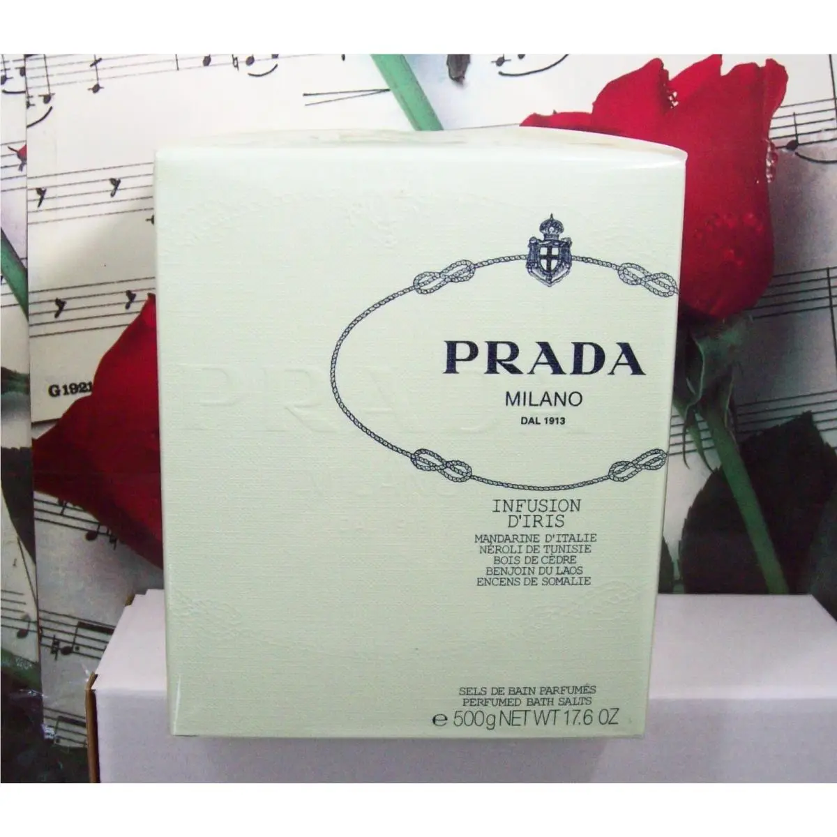 Prada Milano Infusion D`iris Perfumed Bath Salt. 17.6 Oz