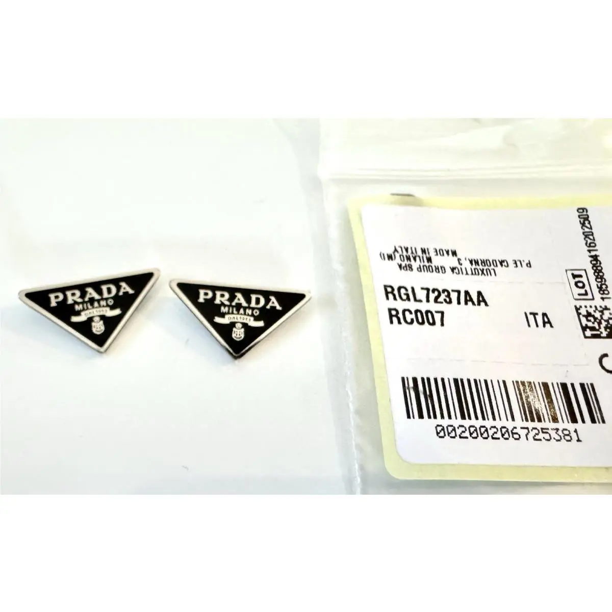 Prada PR 07ZV 08ZV 09ZV 10ZV Eyeglasses Black /silver Replacement Side Logo