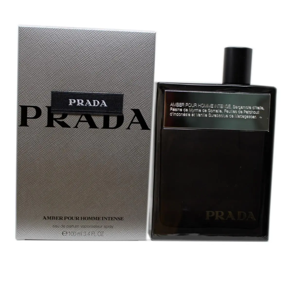 Prada Amber Pour Homme Intense Eau DE Parfum Spray 100 ML/3.4 Fl.oz