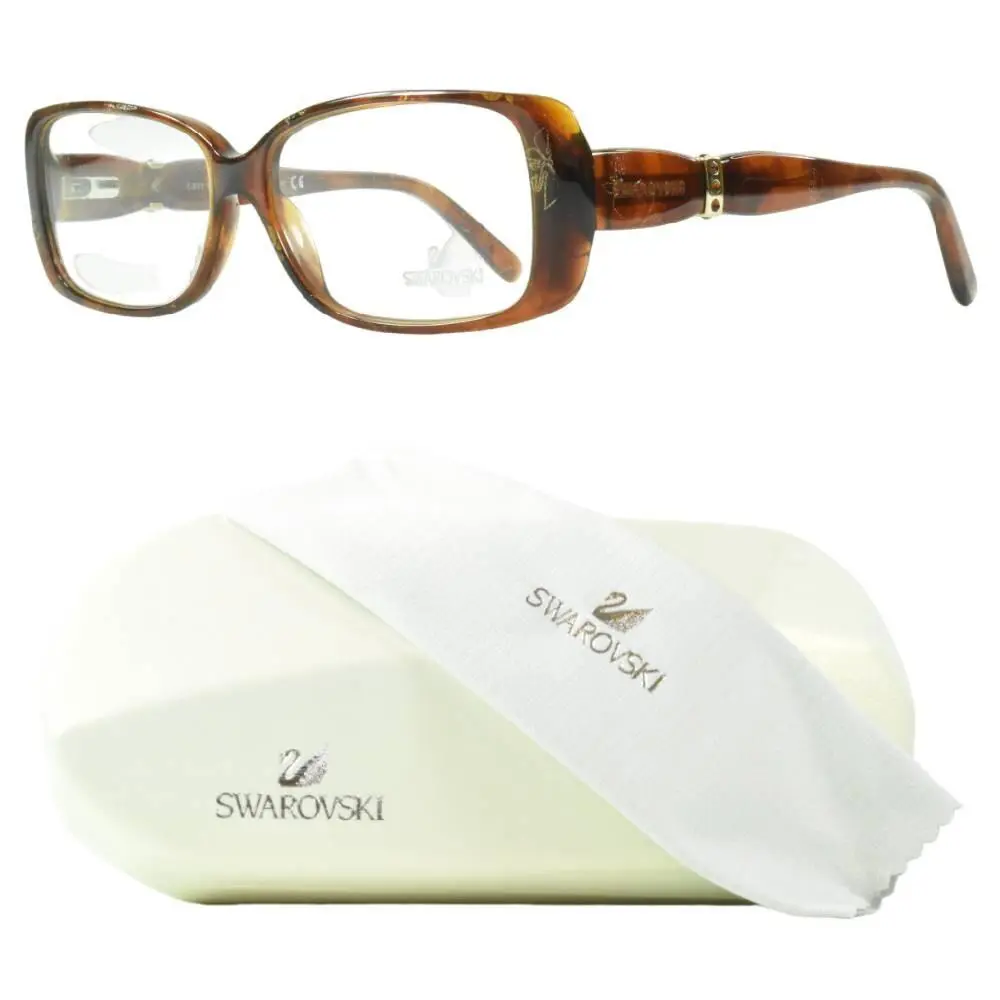 Swarovski Afternoon SW5025 053 Womens Full Rim Rectangular Brown Optical Frame