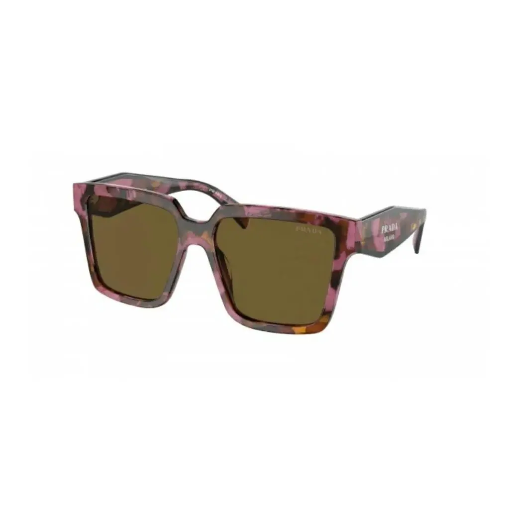 Prada PR24ZS 18N 01T Purple Tortoise Square Sunglasses 56 mm