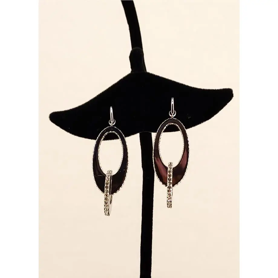 Swarovski Crystal Double Hoop Earrings