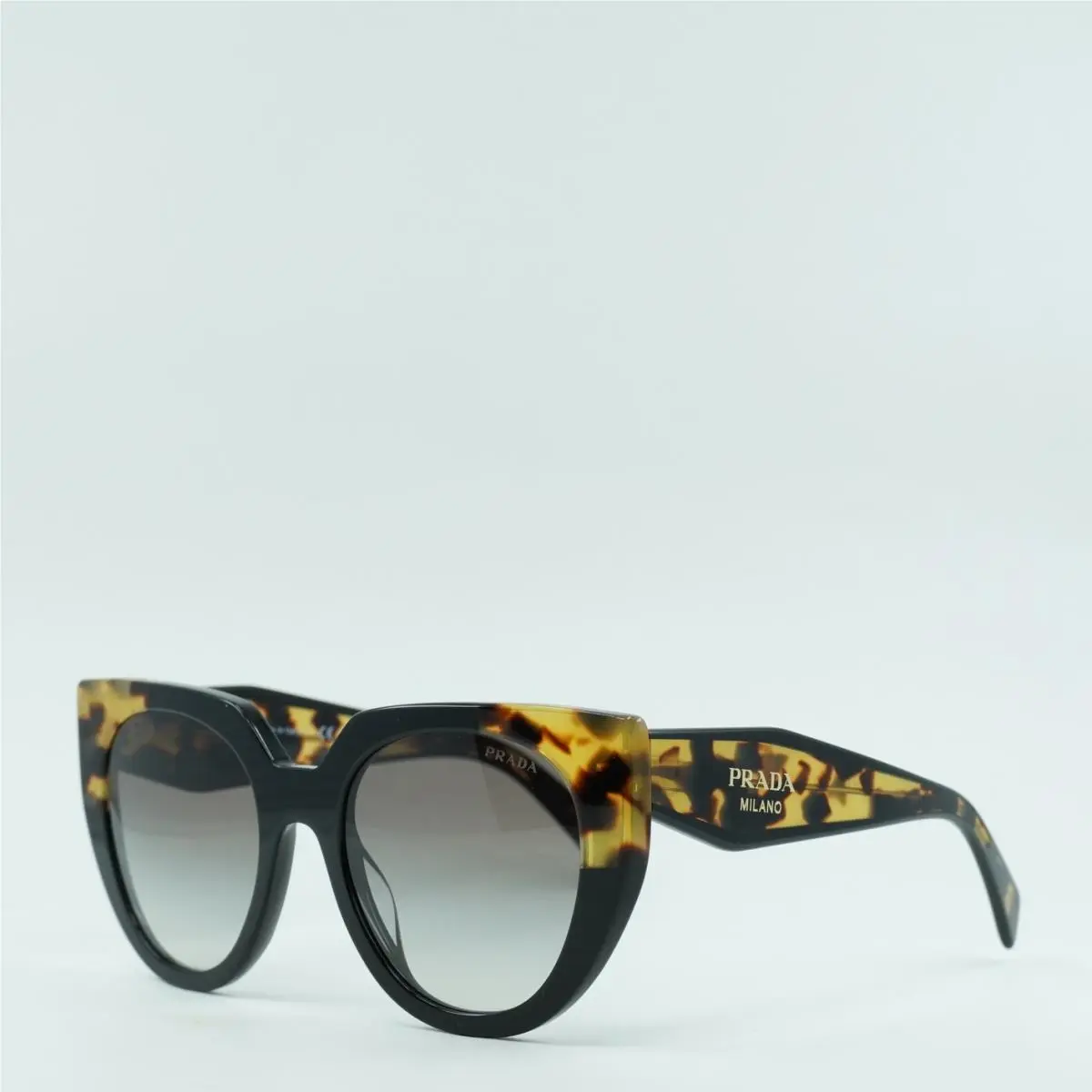 Prada PR14WS 3890A7 Black/medium Tortoise/grey Gradient 52-20-140 Sunglasses