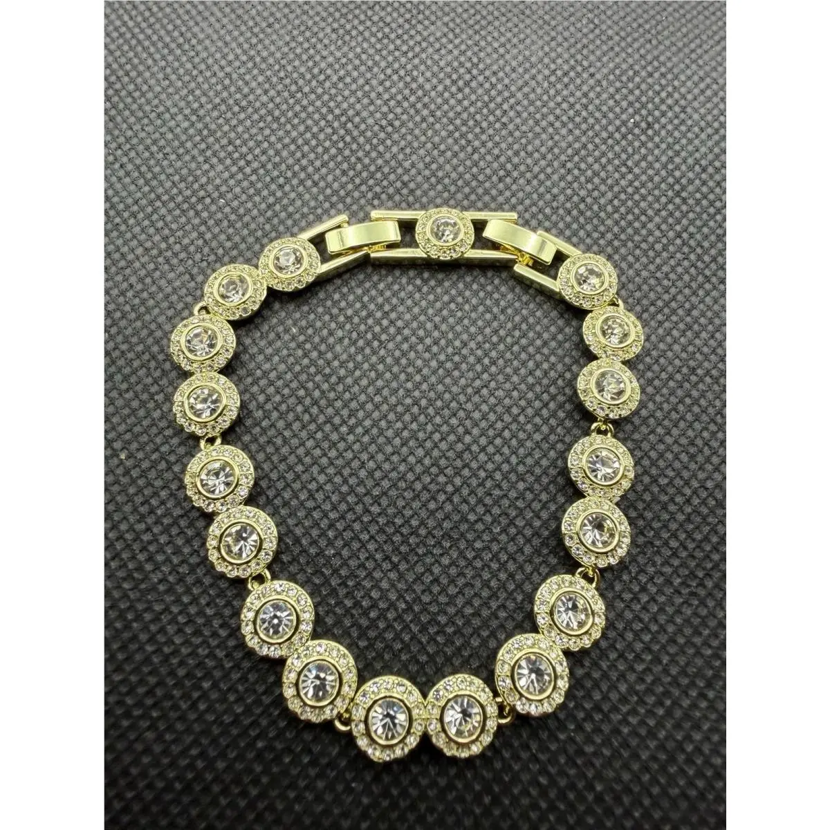Swarovski Angelic Tennis Bracelet Round Cut Pavé White Gold-tone
