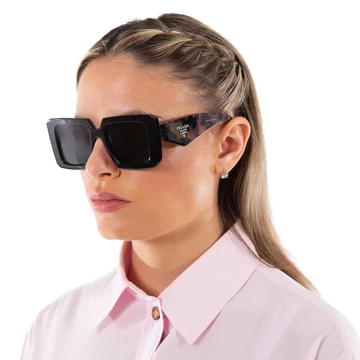Prada Dark Gray Square Ladies Sunglasses PR 23YS 1AB5S0 51 PR 23YS 1AB5S0 51