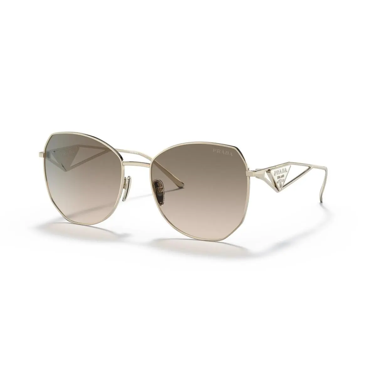 Prada Sunglasses PR57YS ZVN3D0 57mm Pale Gold / Light Brown Gradient Lens