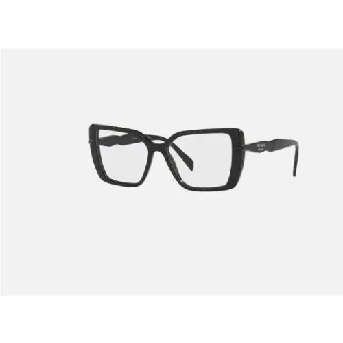 Prada PR03ZV 19D1O1 55 Black / Yellow Marble Eyeglasses Optical Frame