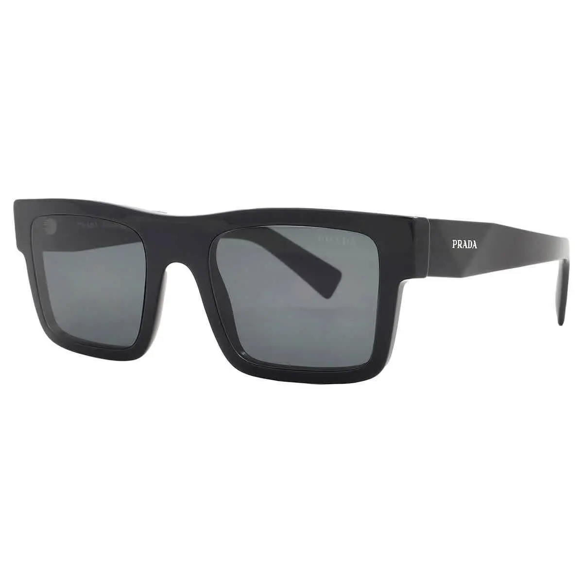 Dark Grey Browline Men`s Sunglasses PR 19WS 1AB5S0 52 PR 19WS 1AB5S0 52 by Prada