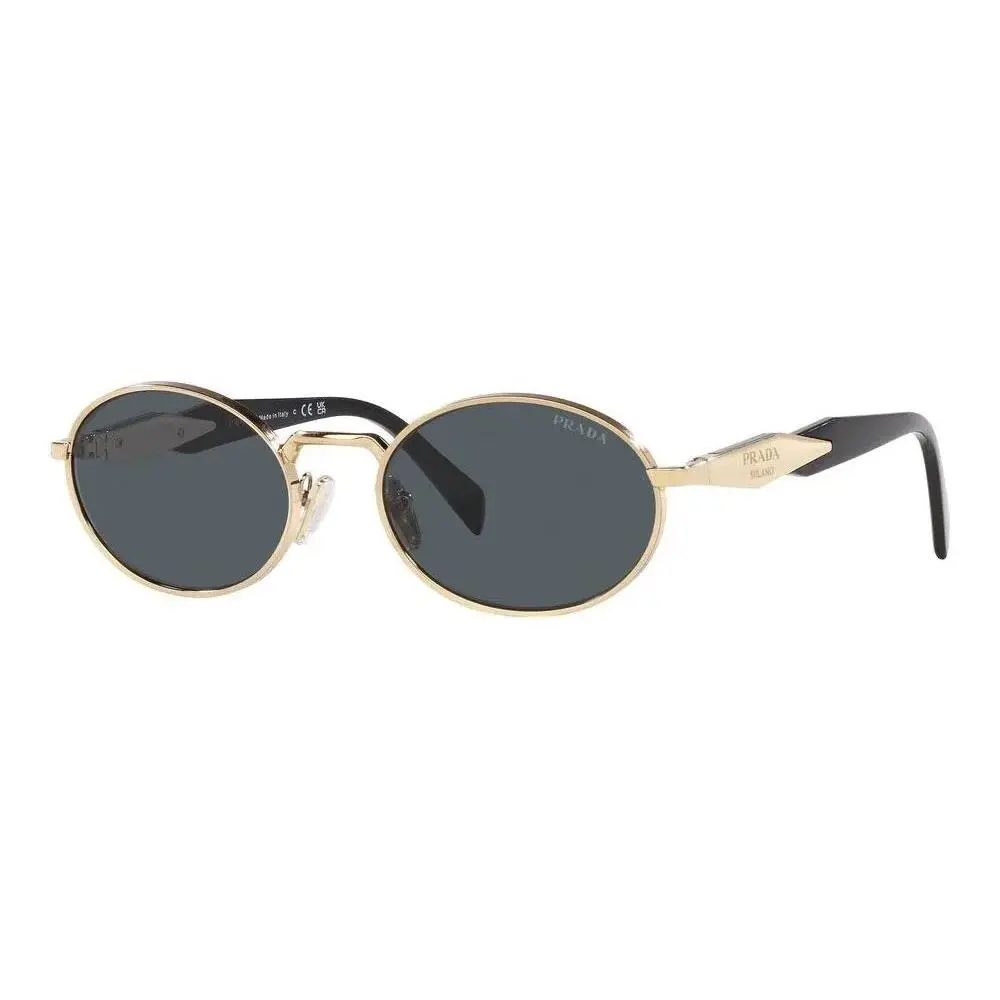 PR65ZS ZVN09T Sunglasses 55mm Pale Gold / Dark Grey Lens by Prada