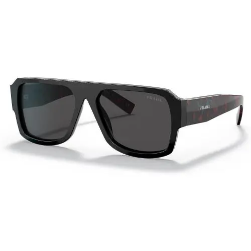 Prada PR 22YS 1AB5S0 Black Plastic Sunglasses Grey Lens