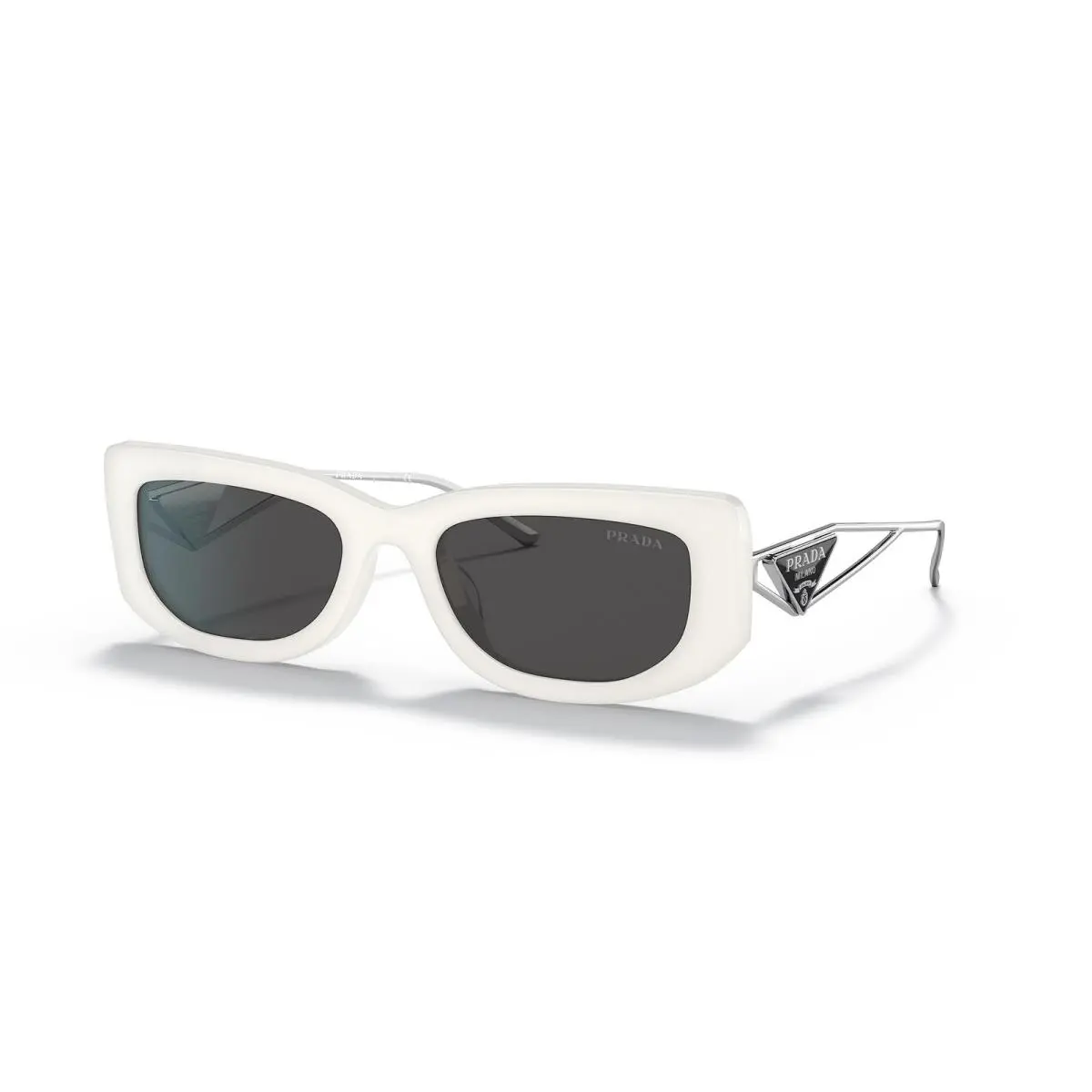 Prada Sunglasses PR14YS 1425S0 53mm Talc / Dark Grey Lens