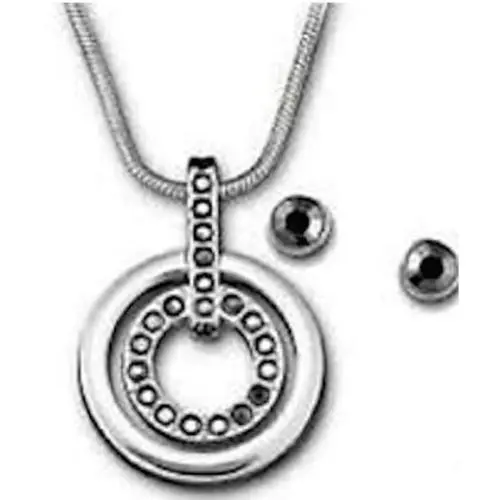 Swarovski Necklace Earrings Circle Set 5030714