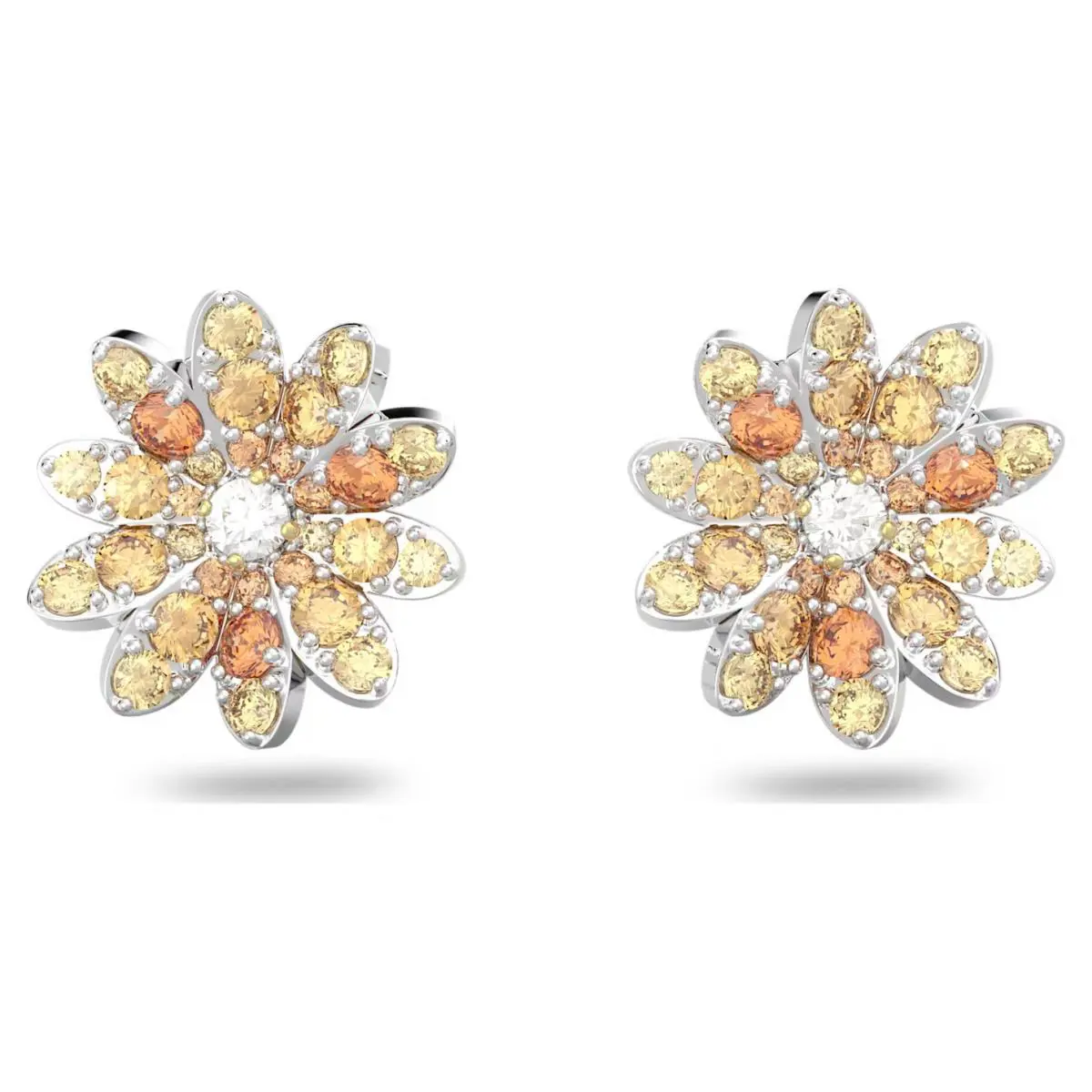Eternal Flower Stud Earrings Flower Multicolored - Mixed Metal Finish by Swarovski