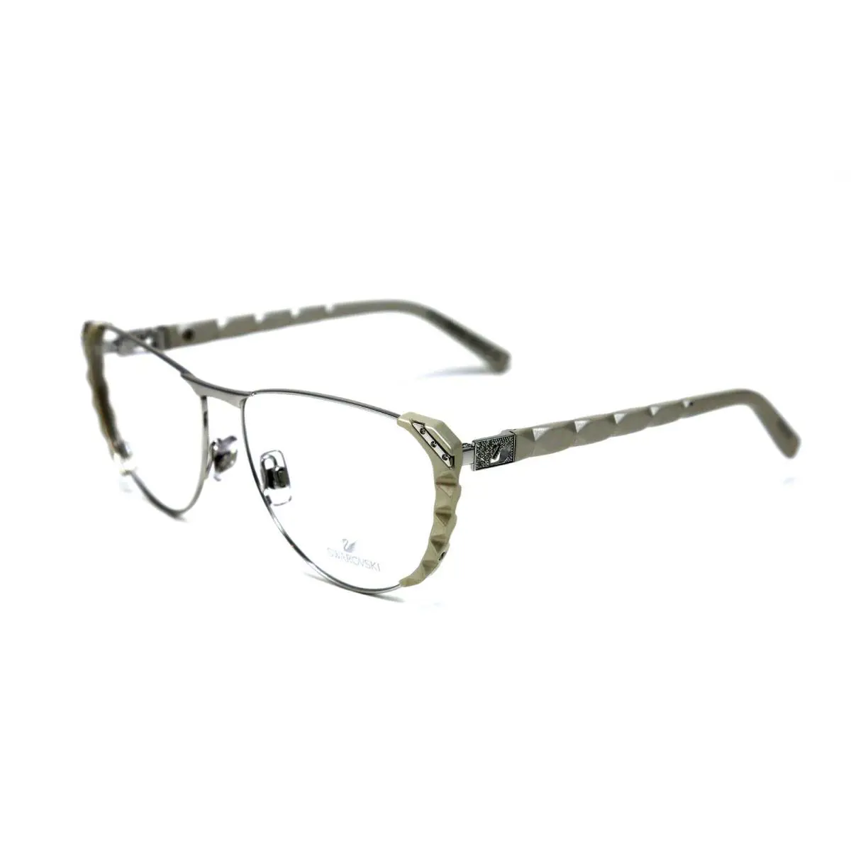 Swarovski SK5037 SK 5037 BE You 018 Silver Eyeglass Frame Eyewear 57-15-135