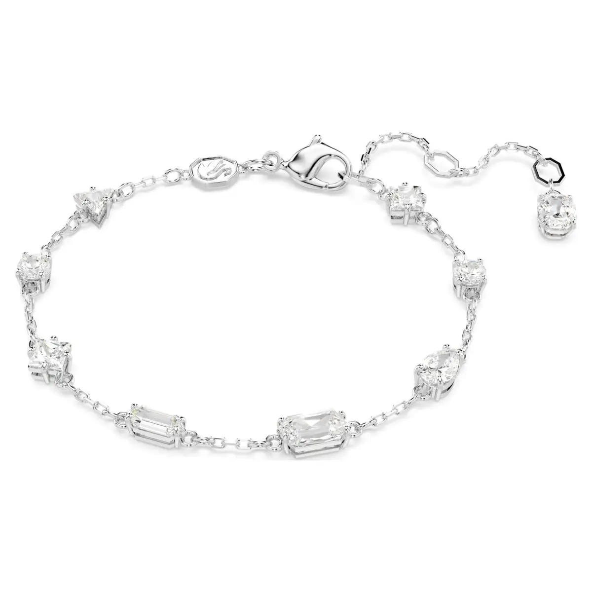 Swarovski Mesmera Bracelet Mixed Cuts Scattered Design White Rhodium Plated