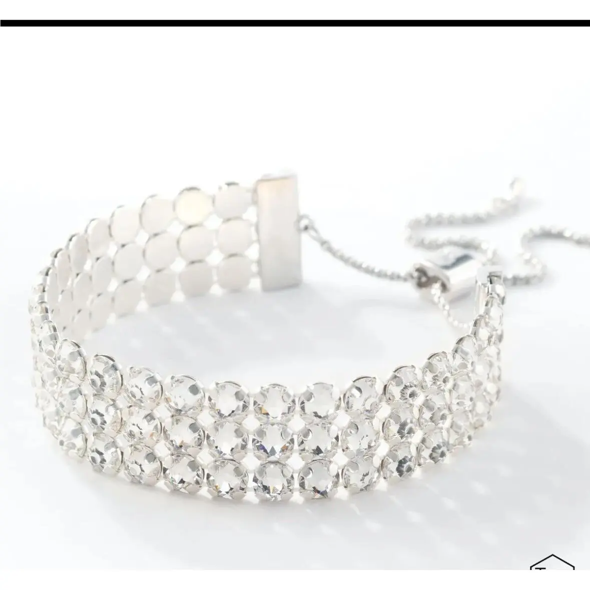 Touchstone Crystal Swarovski Out and About Bracelet Clear Crystals