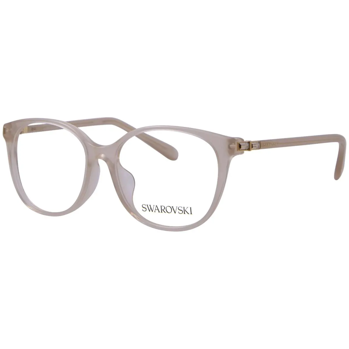 Swarovski SK2002F 1034 Eyeglasses Frame Women`s Opaline Light Brown Fullrim 52mm