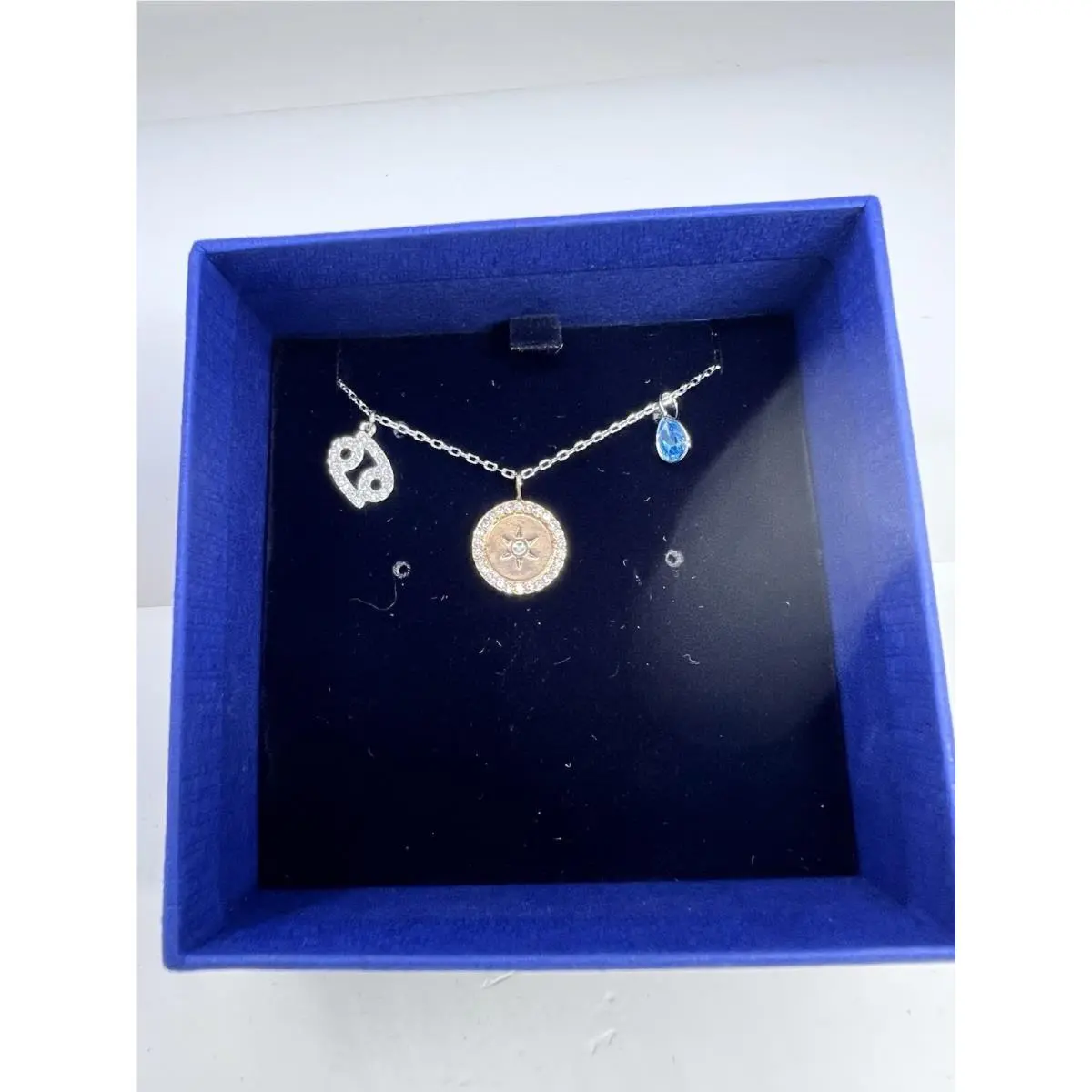 Swarovski Zodiac Cancer Necklace Pendant Charms 5349215 Rhodium