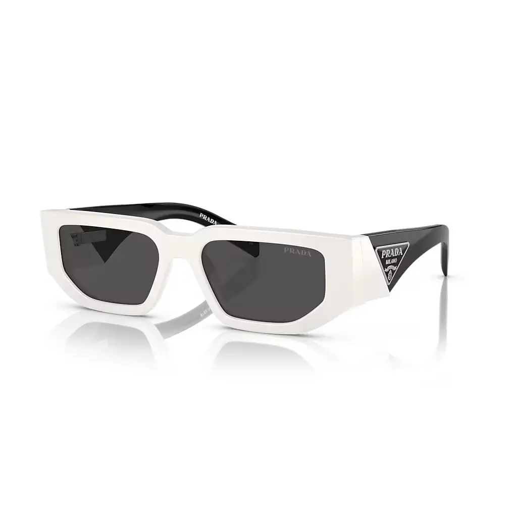 Sunglasses PR09ZS 1425S0 Talc Frame / Dark Grey Gradient Lens 54mm by Prada