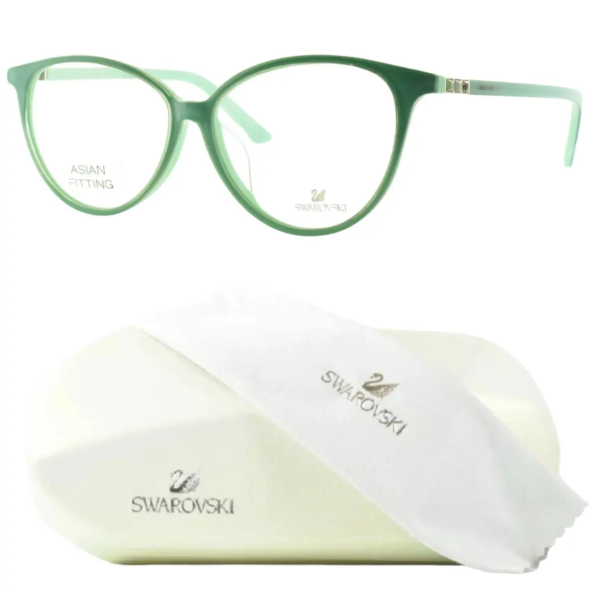 Swarovski SK5136- 095 Light Green Full Rim Womens Optical Frame