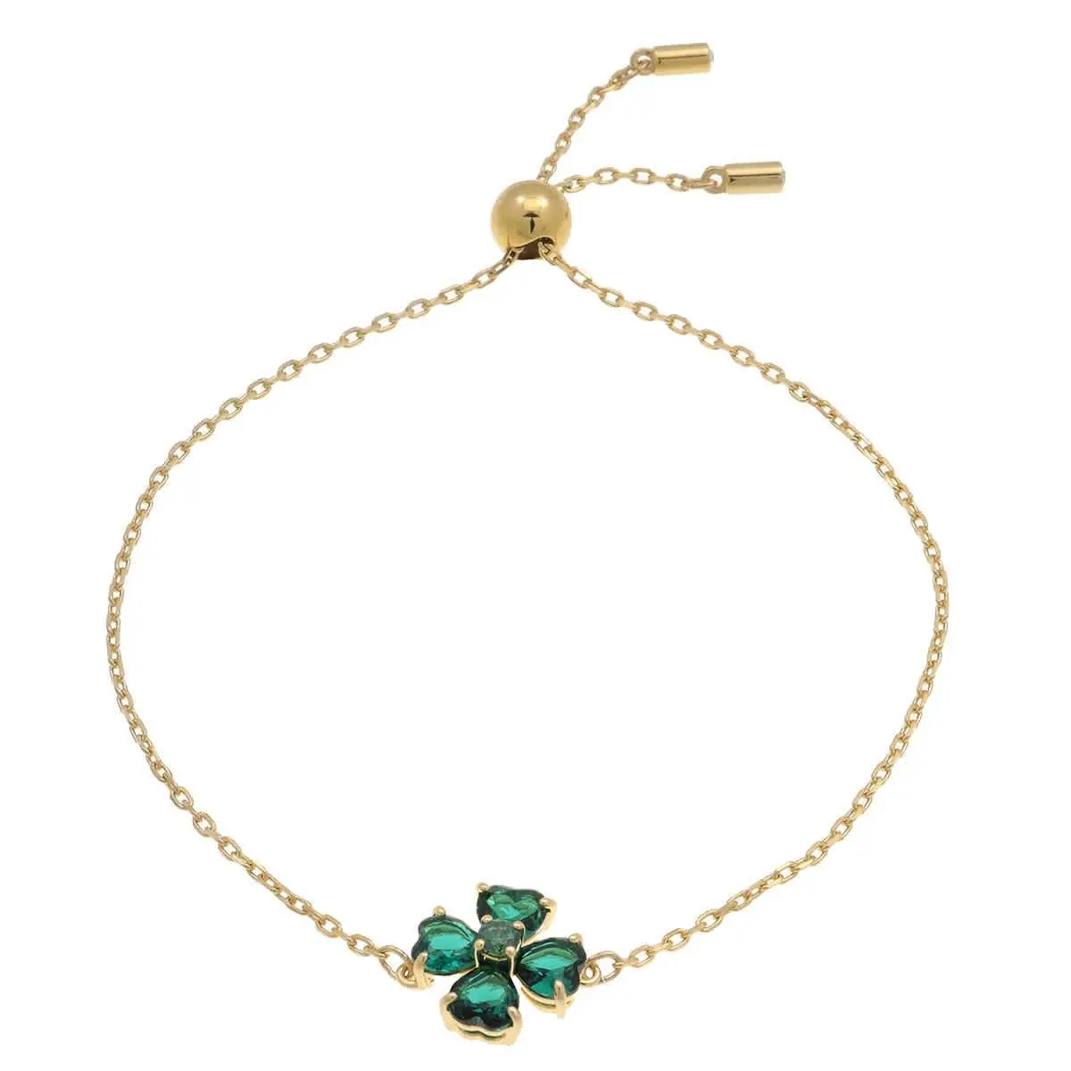 Idyllia Green Clover Motif Bracelet by Swarovski