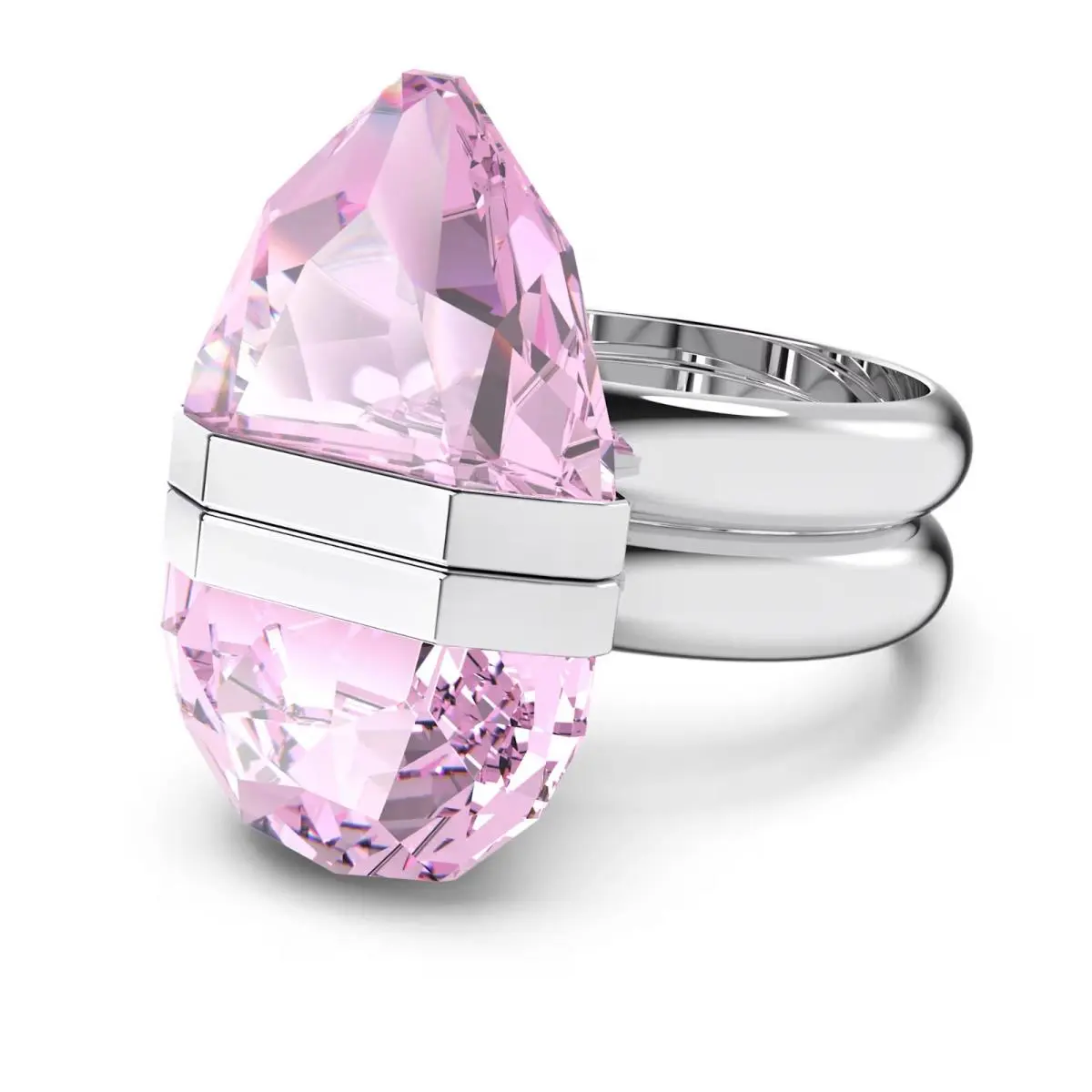 5620714 Women`s Ring Magnetic Closure Rhodium Plated Size 4.75 by Swarovski