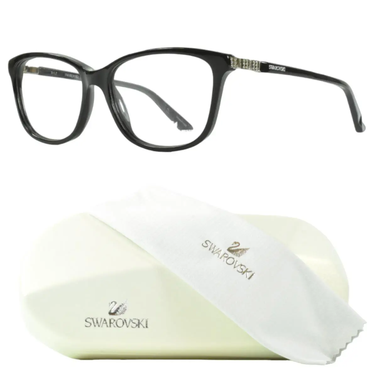 Swarovski SK 5185/O 001 Square Full Rim Black Womens Optical Frames