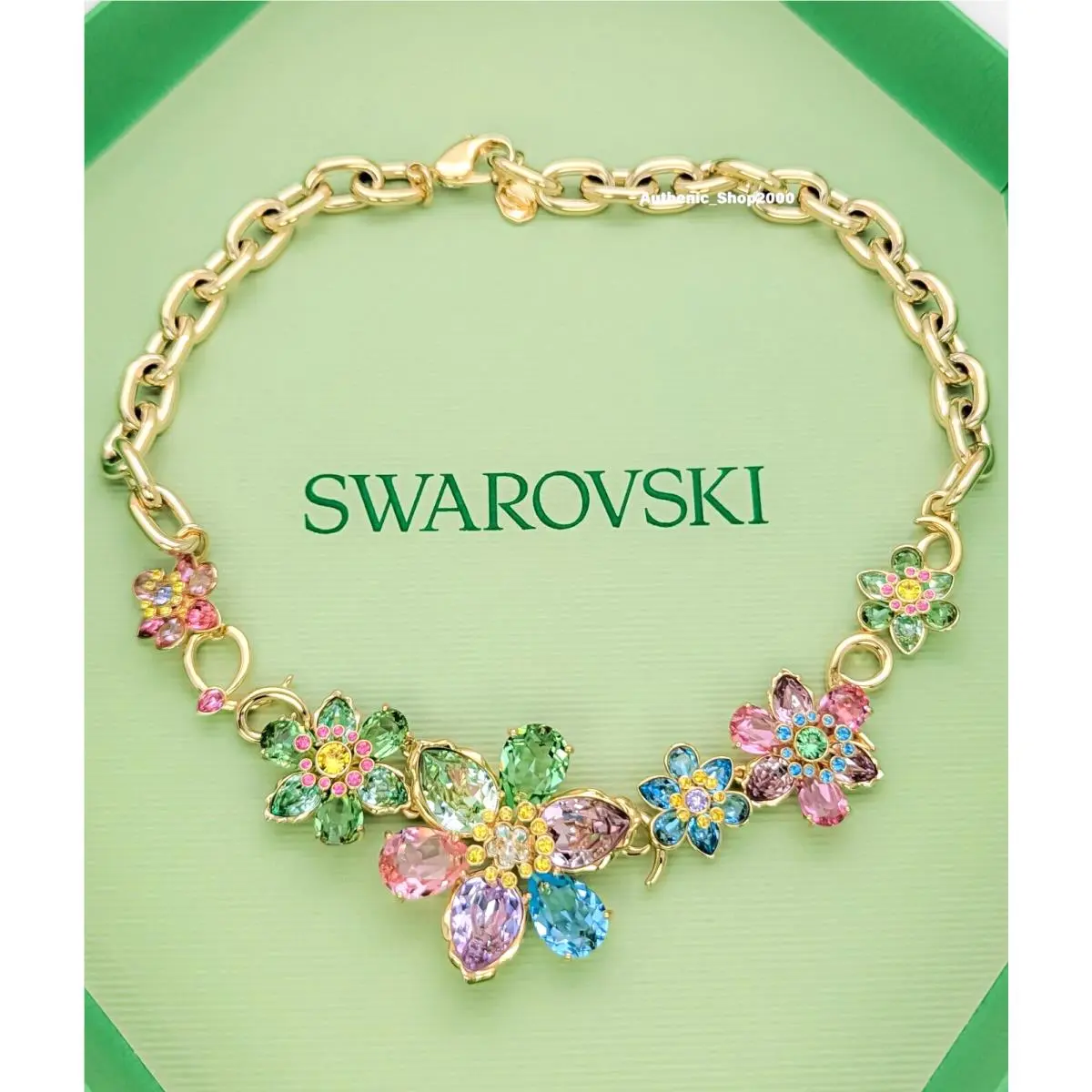 Swarovski Multicolor Crystal Flowers Idyllia Necklace 5709030