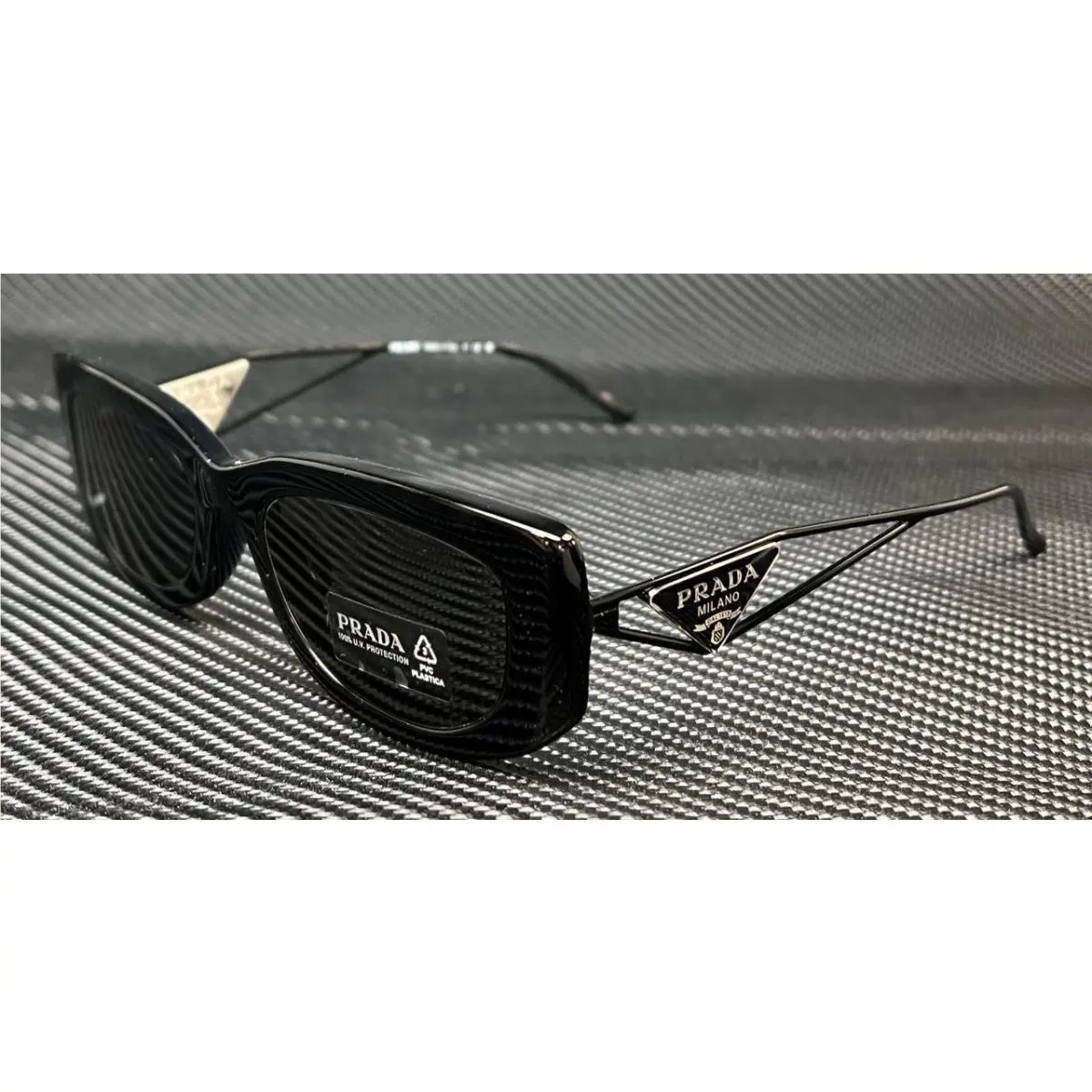 Prada PR 14YS 1AB5S0 Black Grey Women`s 53 mm Sunglasses