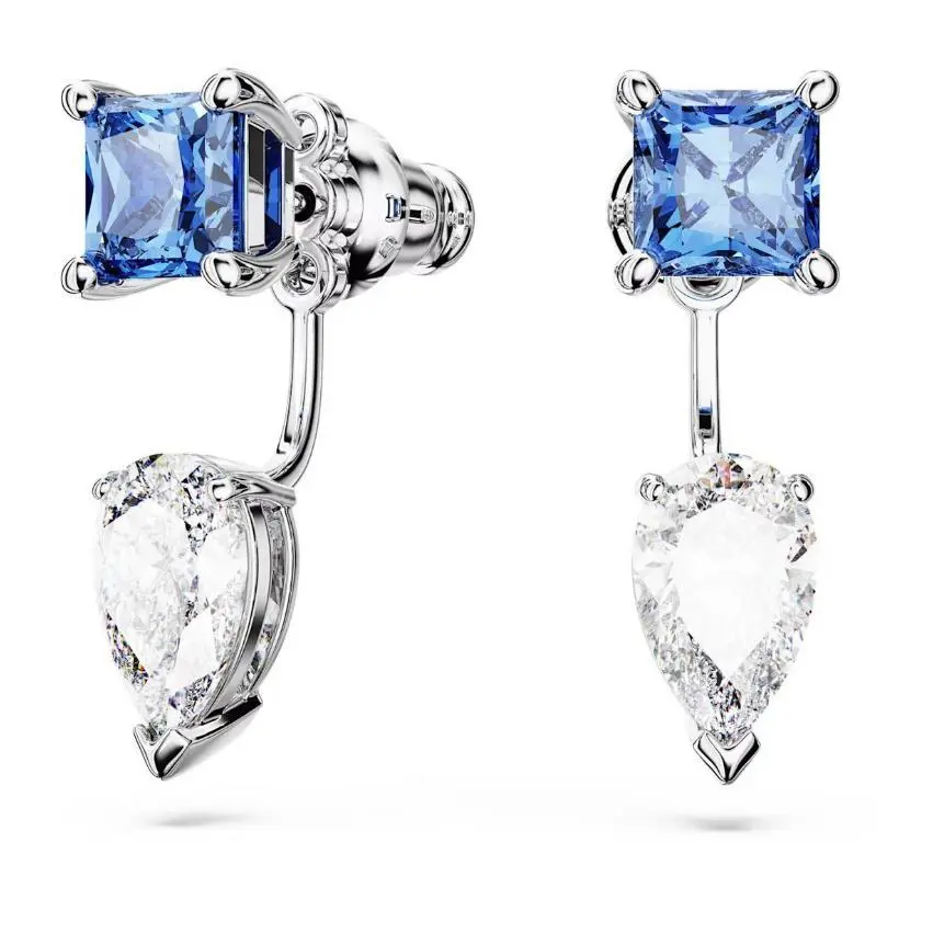 Swarovski Crystals Mesmera Earring Jackets Detachable Bue 5665767