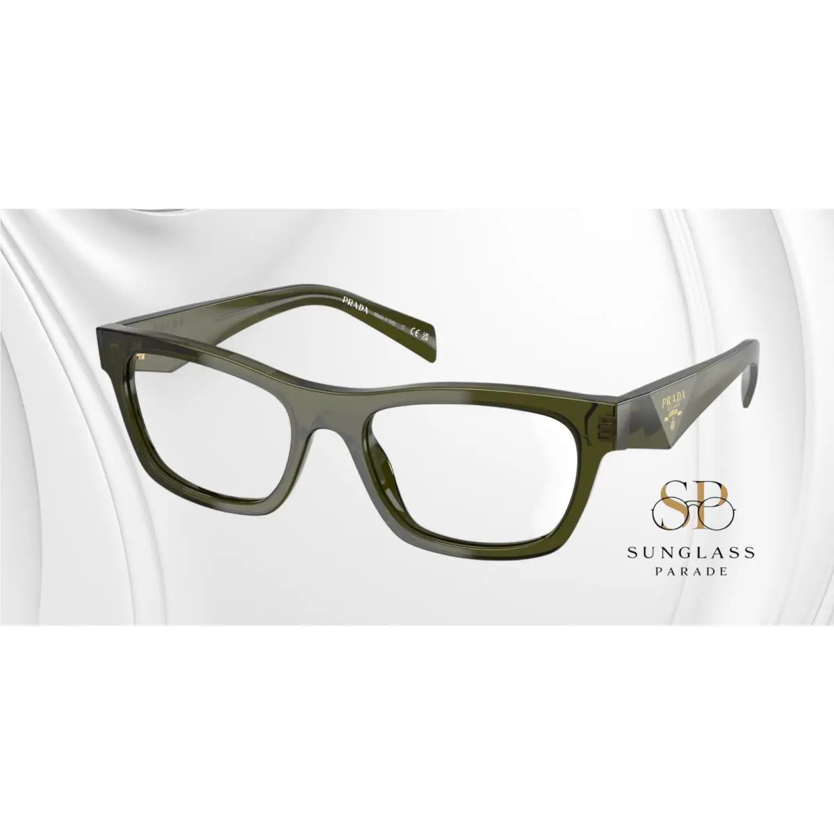 Prada PR B01V 19Z1O1 Transparent Bottle Demo Lens 54 mm Women`s Eyeglasses