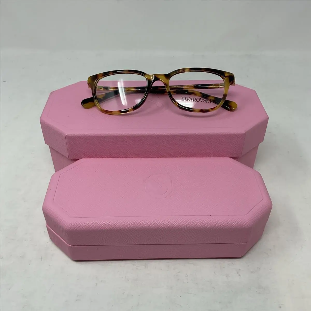 Swarovski Eyeglasses Frame SK2003 1009 Havana Demo Lens Full Rim 50-18-140
