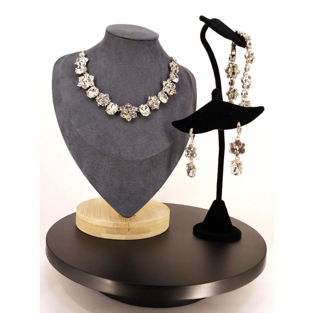 Givenchy Crystal Necklace Bracelet Earrings - Swarovski Elements