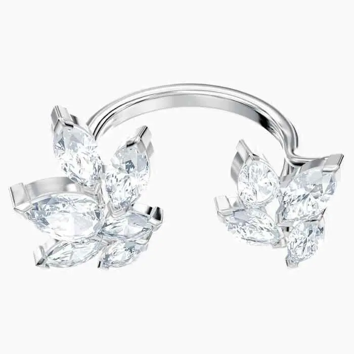 Swarovski Open Ring Louison Size 6.75 Clear Crystals 5372962