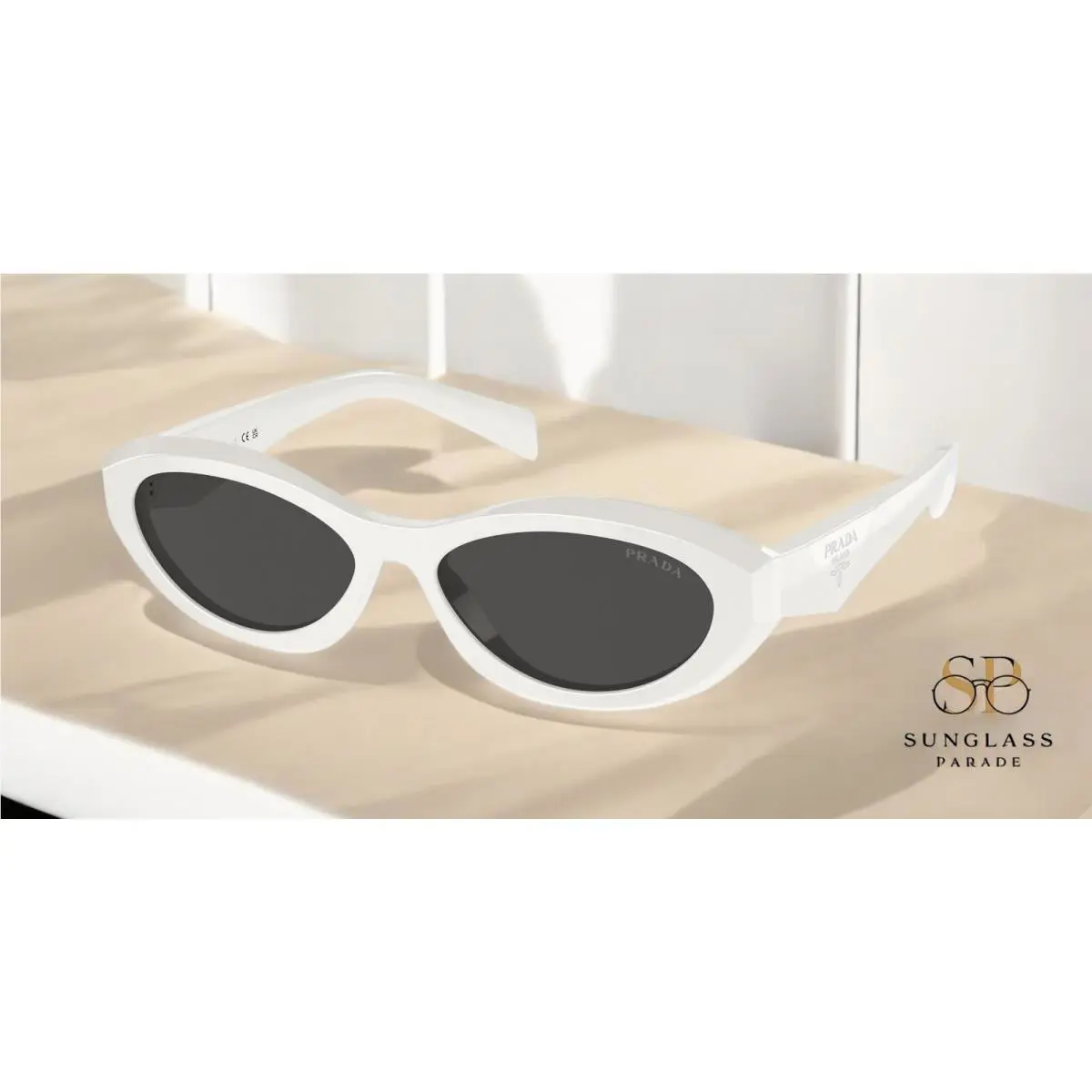 Prada PR 26ZS 17K08Z Black Talc Dark Grey 55 mm Women`s Sunglasses