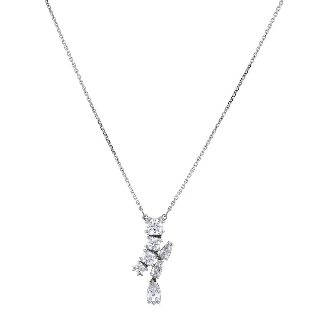 Matrix Pendant Motif Rhodium Shiny White by Swarovski