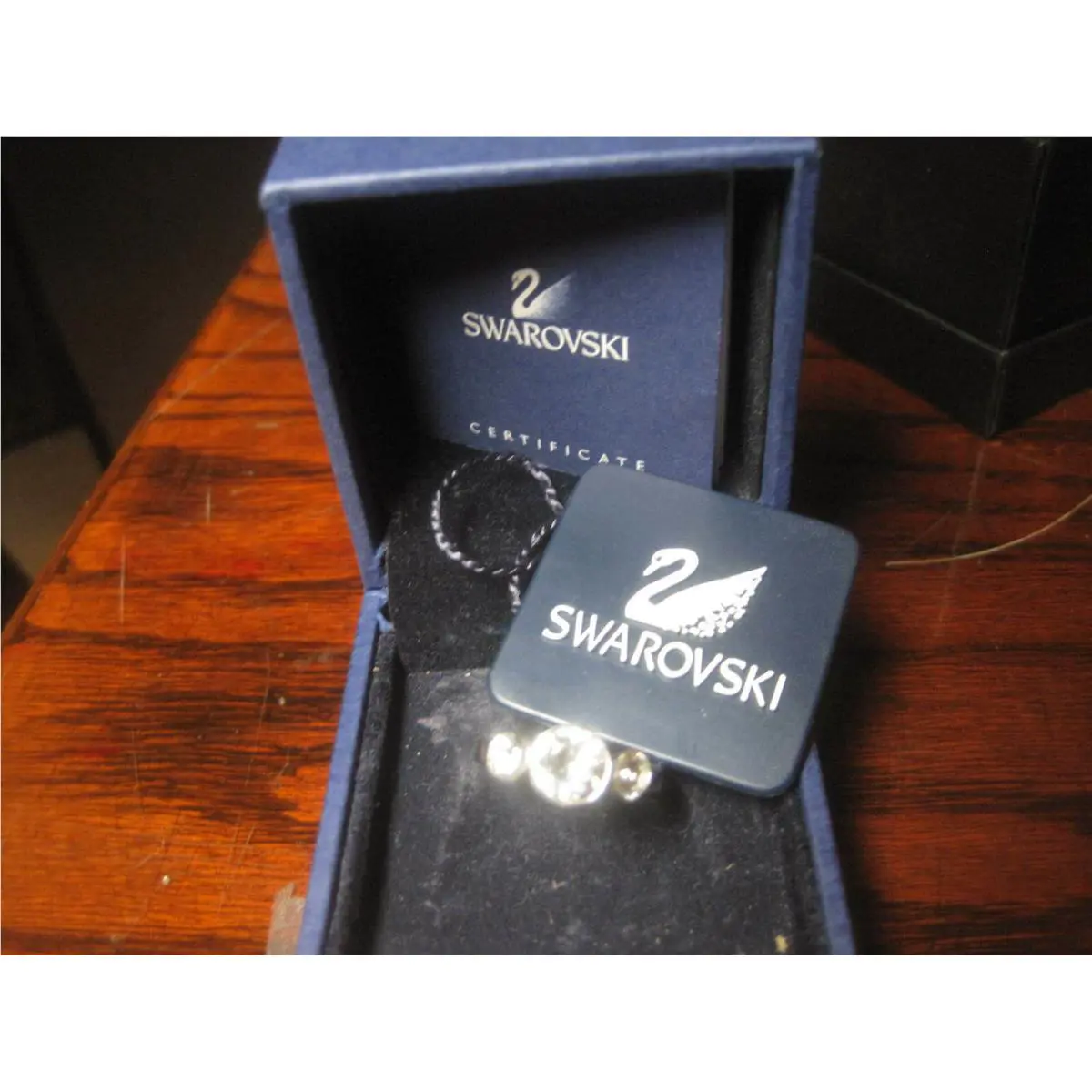 Swarovski Ring Cry/rhs. Size 5 Item 661017 Classic Round Setting