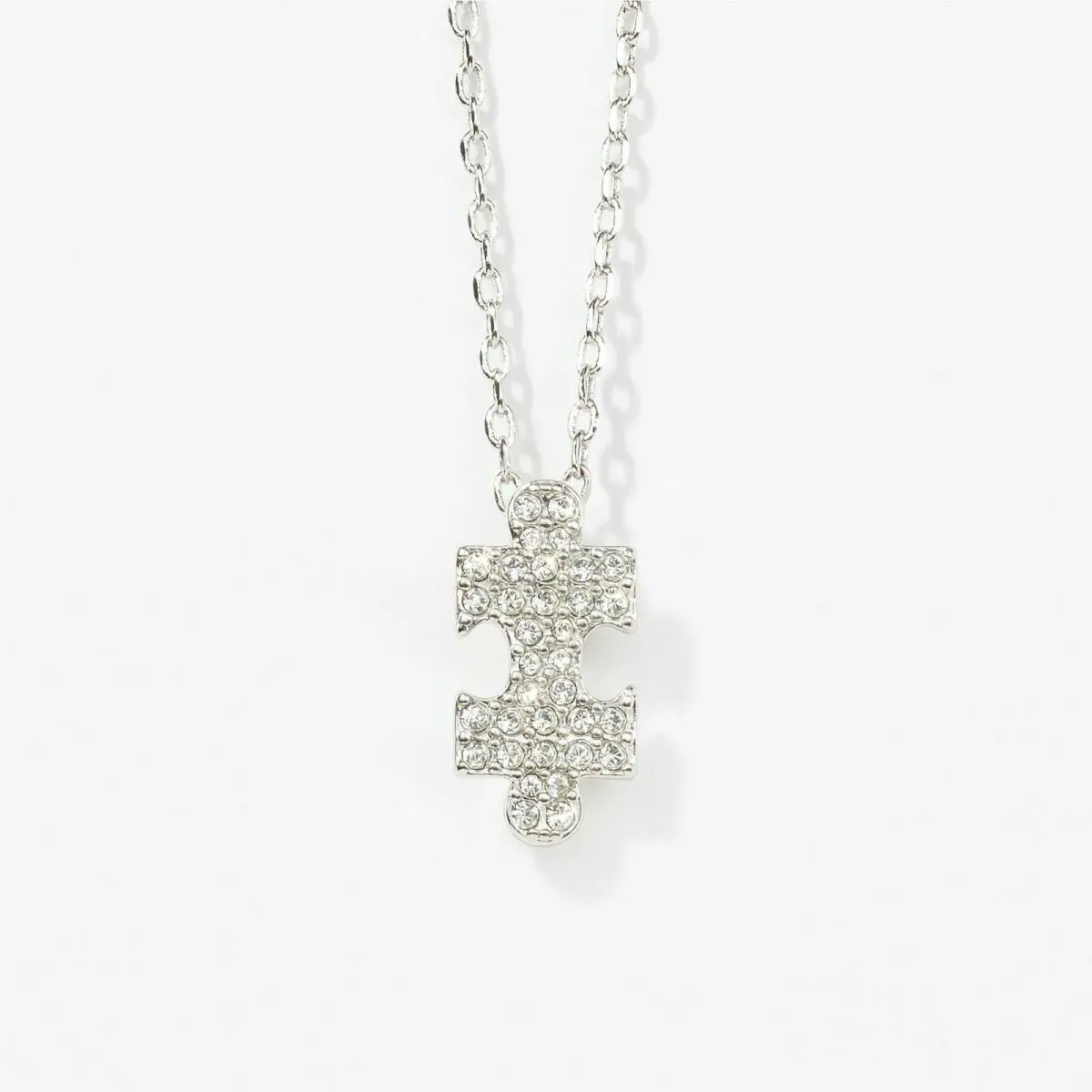 Touchstone Crystal by Swarovski Puzzle Piece Crystal Necklace