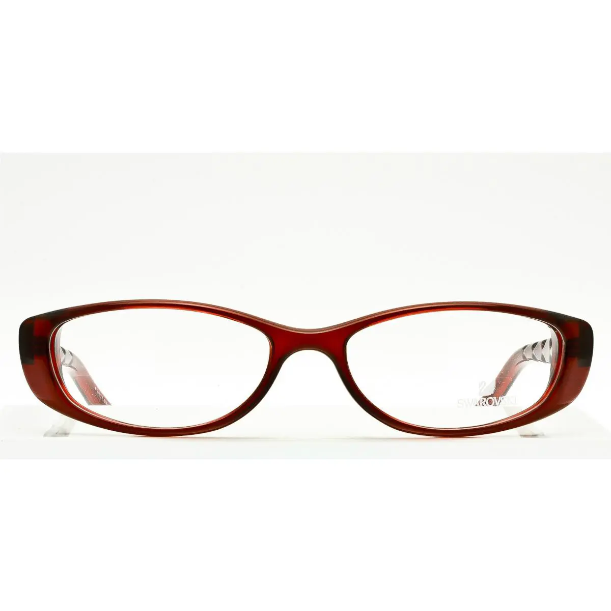 Daniel Swarovski About Eyeglasses Frame Dark Ruby Red SW5018 034 54mm No Case