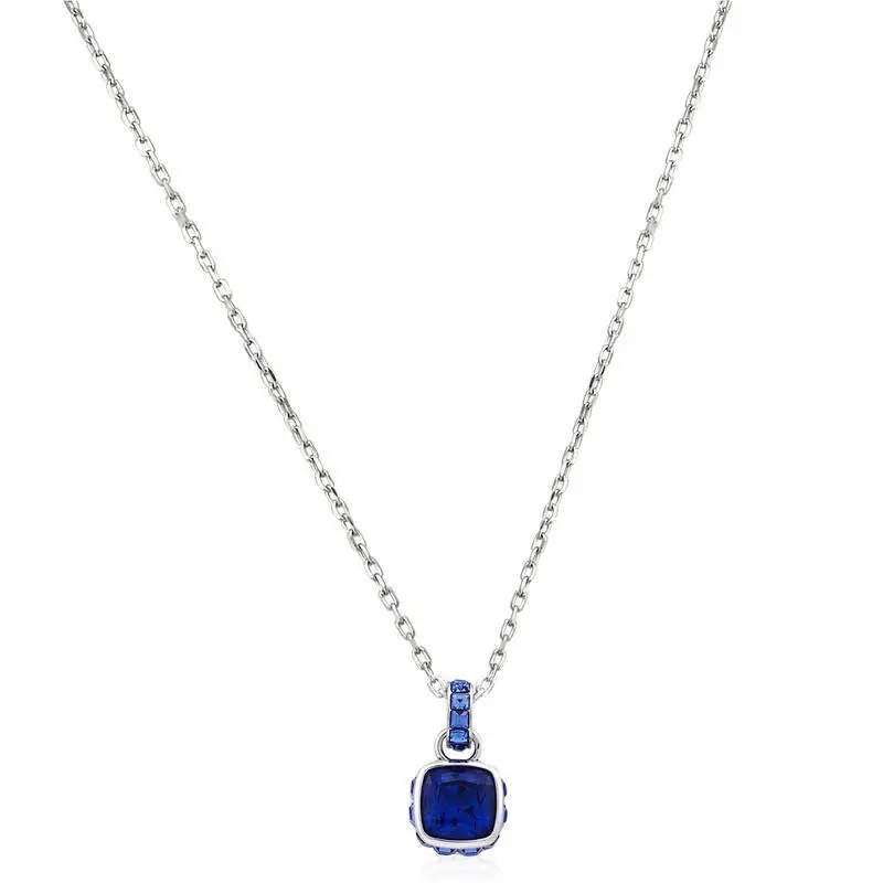 Swarovski Birthstone Pendant September Blue Rhs Elegant Jewelry Accessory