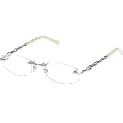 Swarovski Rimless Eyeglasses SK 5042 018 52-17 135 Silver Frames w/ Crystals