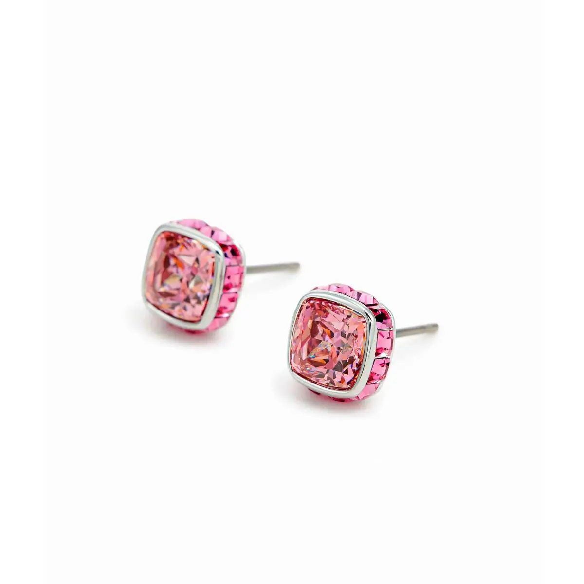 in Gift Box 5661960 Swarovski Pink Crystal October Birthstone Stud Earrings