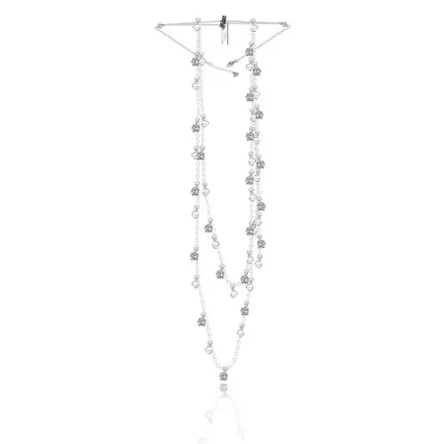 Pen Lope Cruz Moonsun Necklace Long White Rhodium Plated 5509171 by Swarovski