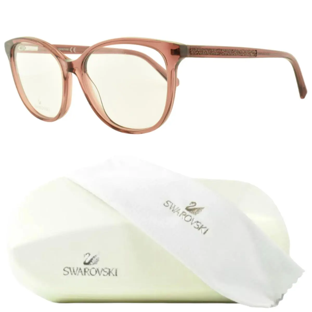Swarovski SK5264 072 Pink Cat Eye Full Rim Womens Optical Frame