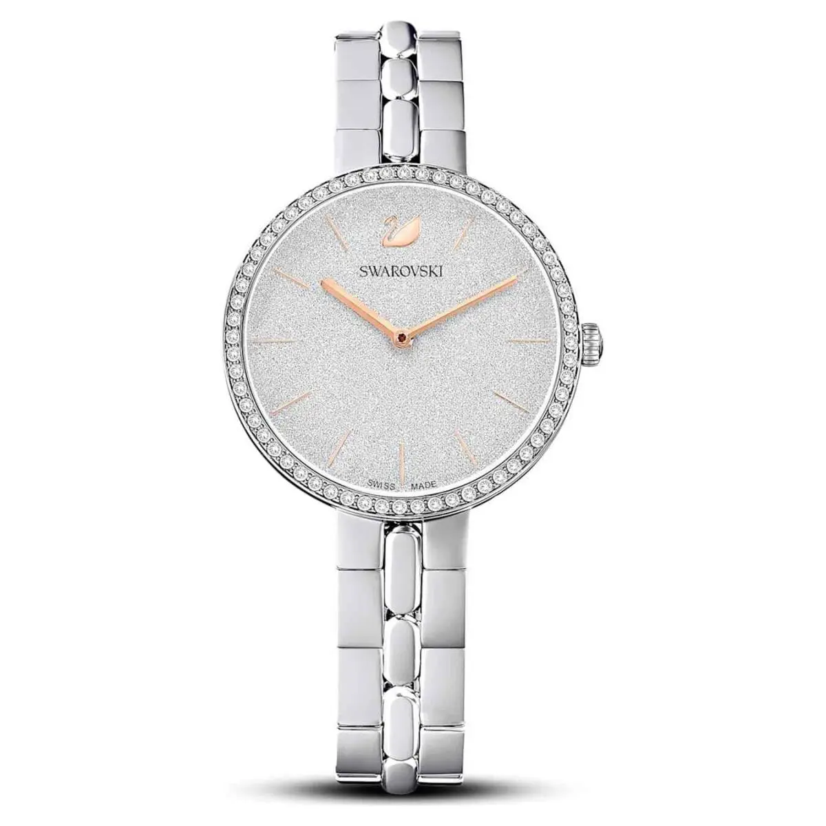 Swarovski- Cosmopolitan Watch Swiss Made Silver Tone 41mm Stainless 5517807