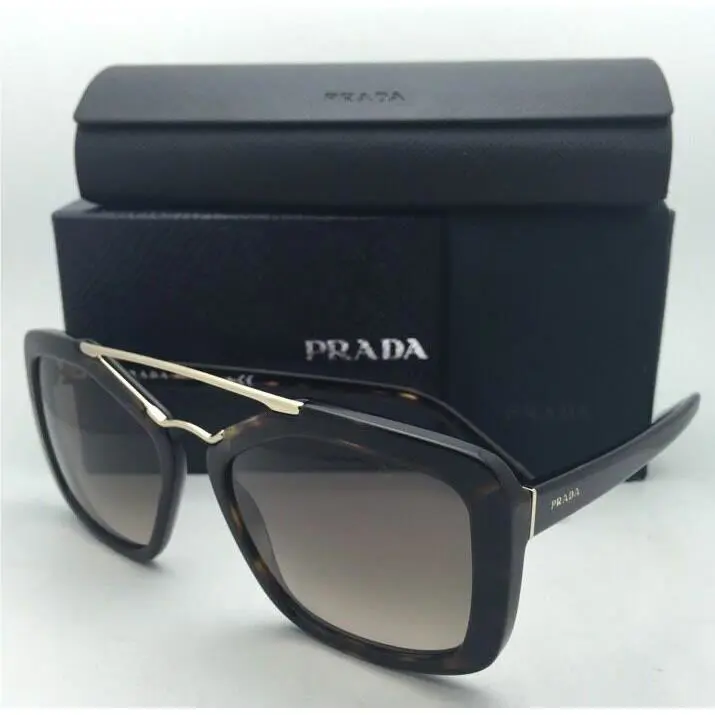 Prada Eyeglasses Vpr 24R 2AU-1O1 52-16 140 Tortoise Havana Cat Eye Frames